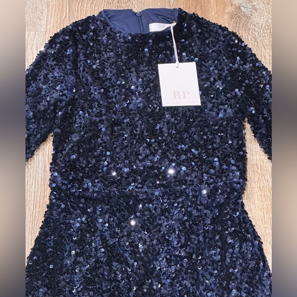 Rachel Parcell Sequin Ruched Mini Dress - Picture 3 of 6